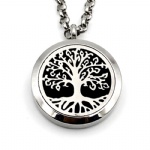 Stainless Steel Aromatherapy Oil Diffuser Locket Pendants DP002