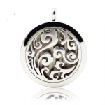 Stainless Steel Aromatherapy Oil Diffuser Locket Pendants DP003
