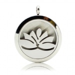 Stainless Steel Aromatherapy Oil Diffuser Locket Pendants DP005