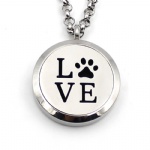 Stainless Steel Aromatherapy Oil Diffuser Locket Pendants DP006