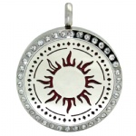 Stainless Steel Aromatherapy Oil Diffuser Locket Pendants DP007