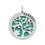 Stainless Steel Aromatherapy Oil Diffuser Locket Pendants DP008