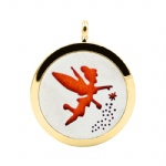 Stainless Steel Aromatherapy Oil Diffuser Locket Pendants DP010