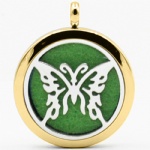 Stainless Steel Aromatherapy Oil Diffuser Locket Pendants DP012
