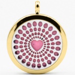 Stainless Steel Aromatherapy Oil Diffuser Locket Pendants DP013