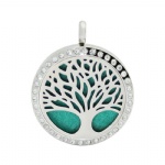Stainless Steel Aromatherapy Oil Diffuser Locket Pendants DP014