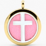 Stainless Steel Aromatherapy Oil Diffuser Locket Pendants DP015