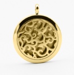 Stainless Steel Aromatherapy Oil Diffuser Locket Pendants DP016