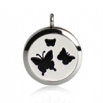 Stainless Steel Aromatherapy Oil Diffuser Locket Pendants DP018
