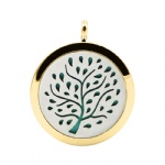 Stainless Steel Aromatherapy Oil Diffuser Locket Pendants DP022